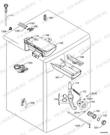 Взрыв-схема стиральной машины Zanussi ZWH5102 - Схема узла Hydraulic System 272